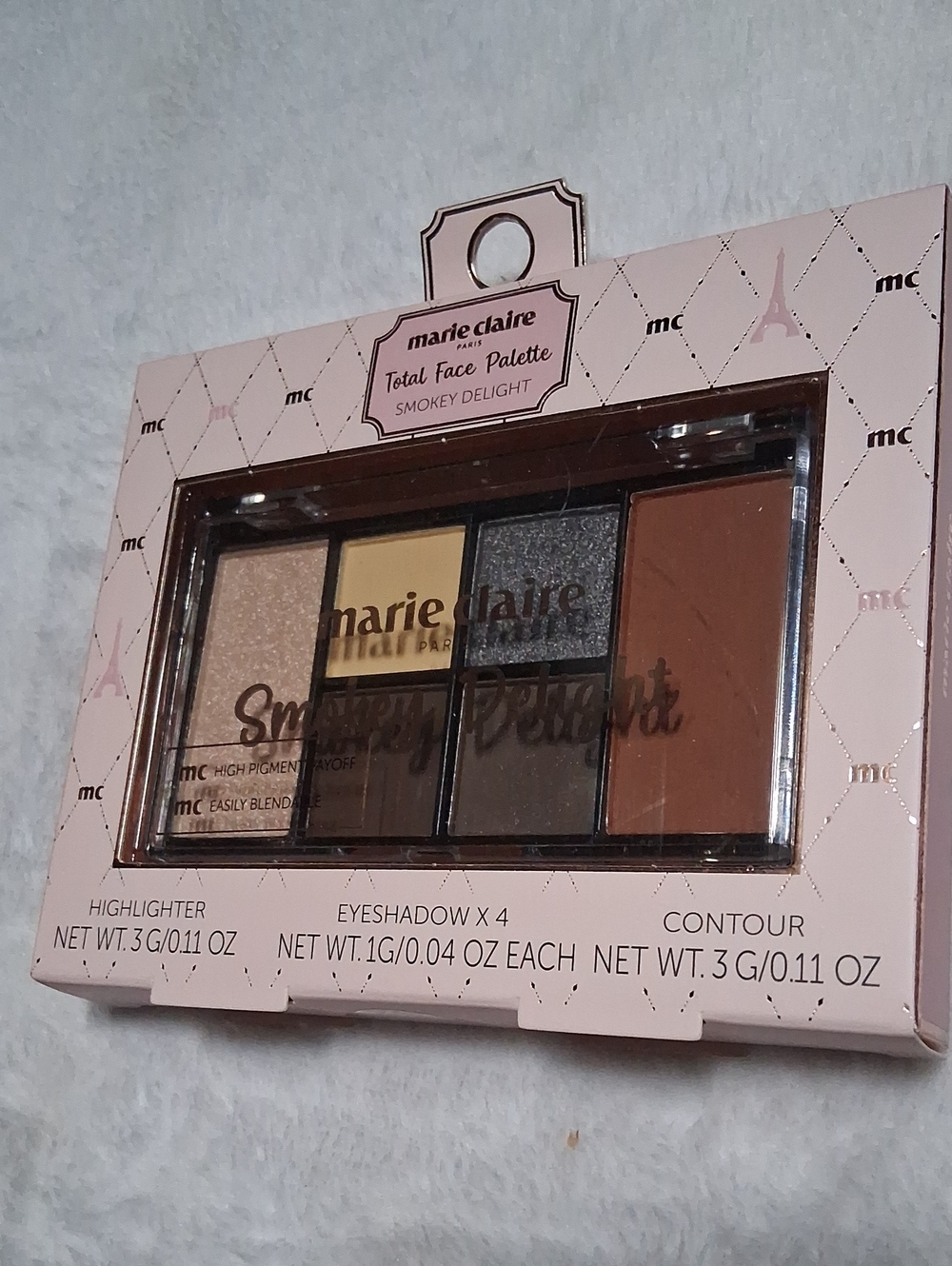 Marie Claire Smokey Delight Face Palette - Brown & Gold
